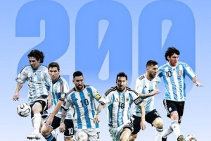 FIFA曬梅西數(shù)據(jù)：國(guó)家隊(duì)200場(chǎng)，世界杯27場(chǎng)，賽事并列最佳射手