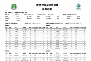 江西廬山vs河南隊首發：全華班對決，王上源、鐘義浩登場