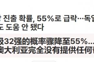 韓媒暴走：德國、日本、袋鼠沒有任何幫助，韓國晉級概率僅剩55%-rx