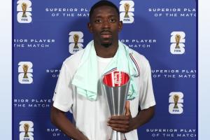 半場帽子戲法！登貝萊當選挪威1-4法國全場最佳球員