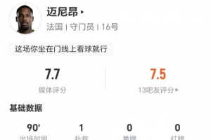實時抗6成功+2對抗2成功 獲評7.7分對決邁尼昂本場1撲救+3高球攔截 11jrs直播_實時抗6成功+2對抗2成功 獲評7.7分對決邁尼昂本場1撲救+3高球攔截 11jrs直播在線觀看_免費看直播