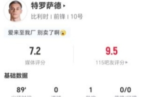 免費特羅薩德本場1助攻+1關鍵傳球 4射0正+8對決抗1成功 獲評7.2分直播_免費特羅薩德本場1助攻+1關鍵傳球 4射0正+8對決抗1成功 獲評7.2分直播在線觀看_免費看直播