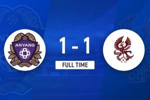 K聯(lián)賽：馬修斯點(diǎn)射破門遭光州FC絕平，安養(yǎng)FC1-1光州FC！