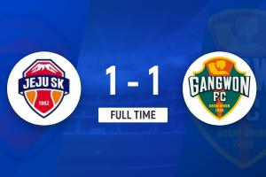 K聯賽：金申振頭槌破門，濟州SK1-1江原FC